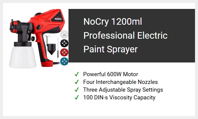 NoCry 1200ml Professional Electric Paint Sprayer