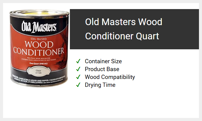Old Masters Wood Conditioner Quart
