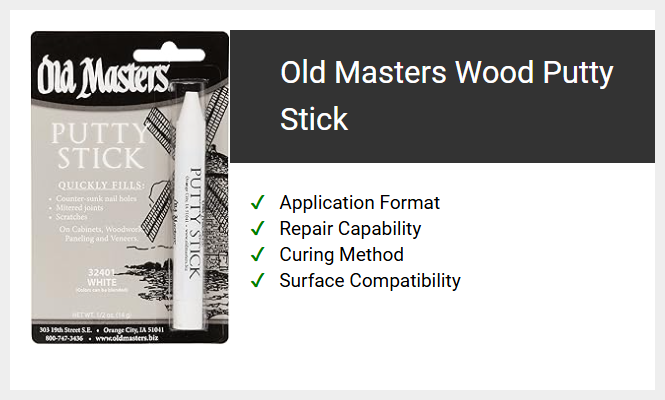 Old Masters Wood Putty Stick