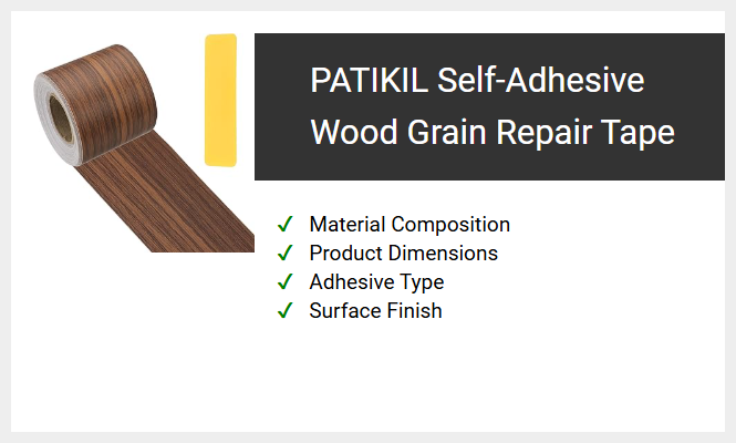 PATIKIL Self-Adhesive Wood Grain Repair Tape