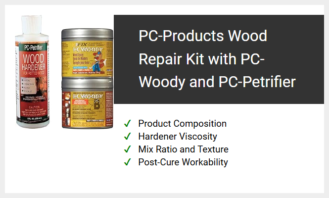 PC Products Wood Repair Kit (PC-Woody & PC-Petrifier)