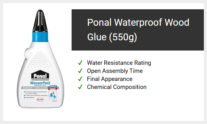 Ponal Waterproof Wood Glue (550g)