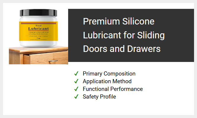 Premium Silicone Lubricant for Sliding Doors and Drawers