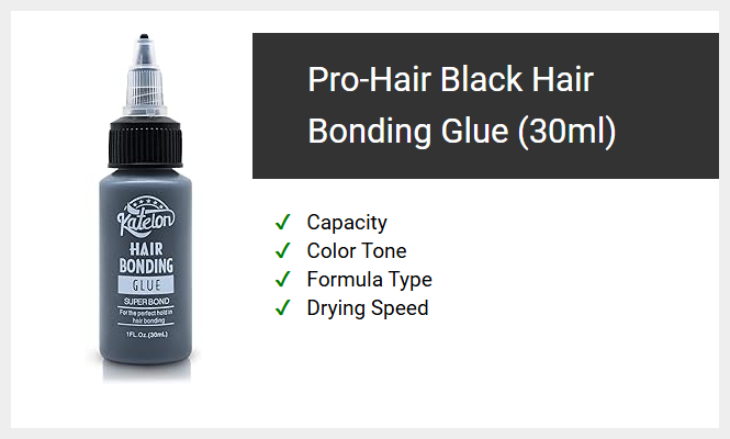 Pro-Hair Black Hair Bonding Glue (30ml)