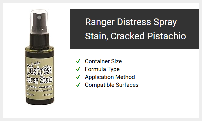 Ranger Distress Spray Stain, Cracked Pistachio