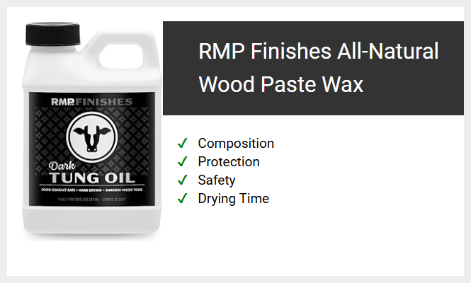 RMP Finishes All-Natural Wood Paste Wax