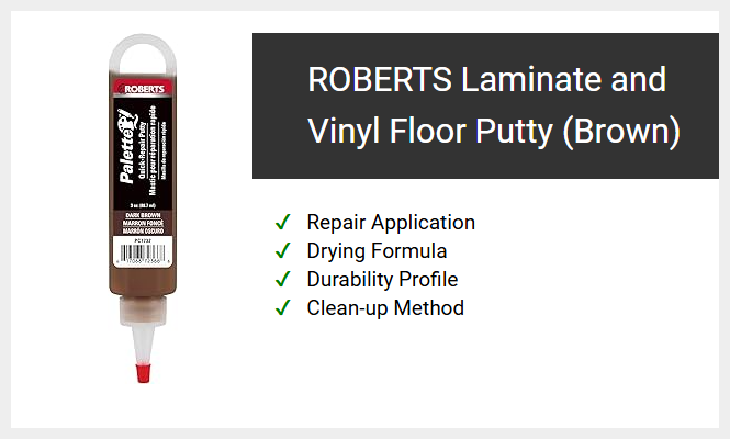 ROBERTS Laminate and Vinyl Floor Putty (Brown)