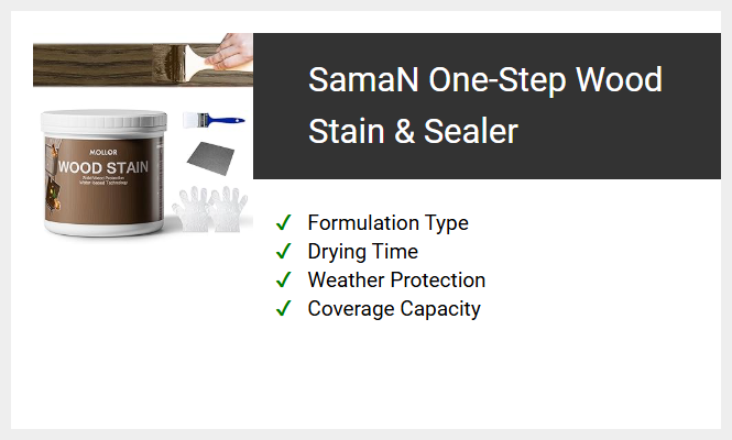 SamaN One-Step Wood Stain & Sealer