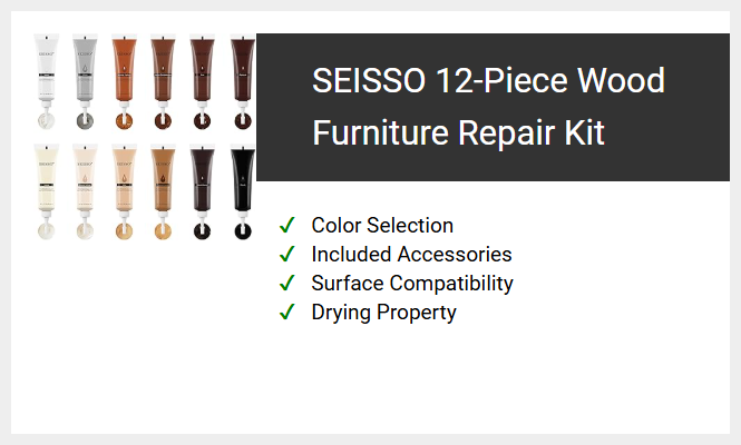 SEISSO 12-Piece Wood Furniture Repair Kit