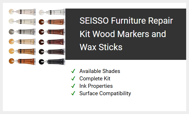 SEISSO Furniture Repair Kit Wood Markers and Wax Sticks