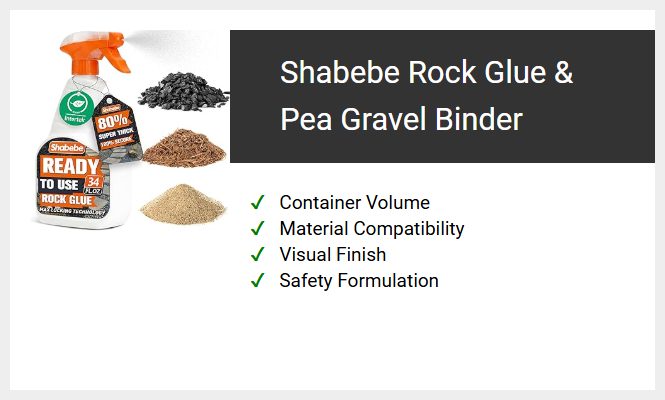 Shabebe Rock Glue & Pea Gravel Binder
