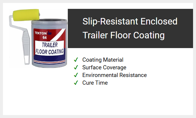 Slip-Resistant Enclosed Trailer Floor Coating
