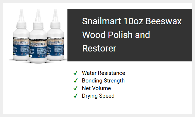 Snailmart 10oz Beeswax Wood Polish and Restorer
