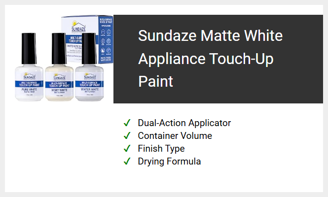 Sundaze Matte White Appliance Touch-Up Paint
