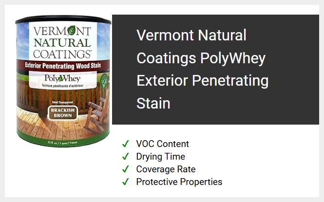 Vermont Natural Coatings PolyWhey Exterior Penetrating Stain