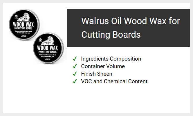 Walrus Oil Wood Wax for Cutting Boards
