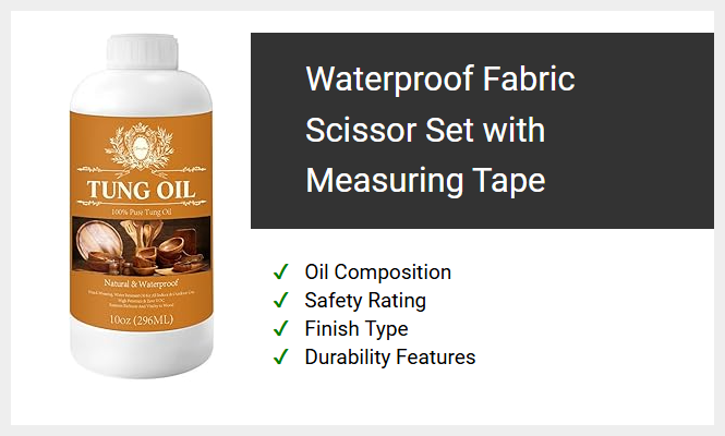 Waterproof Fabric Scissor Set with Measuring Tape