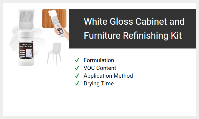 White Gloss Cabinet and Furniture Refinishing Kit