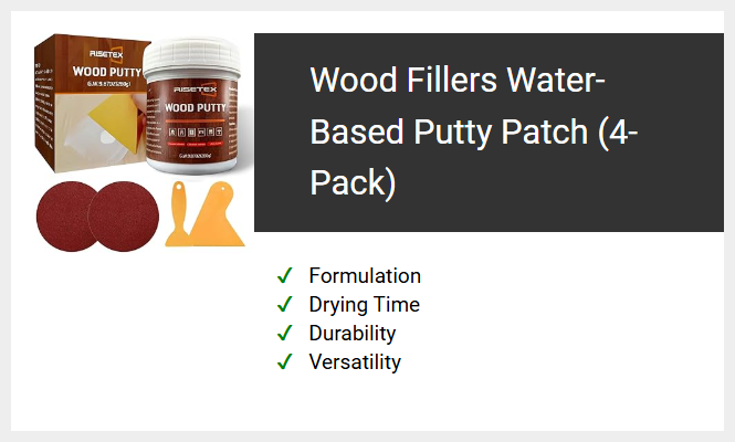 Wood Fillers Water-Based Putty Patch (4-Pack)