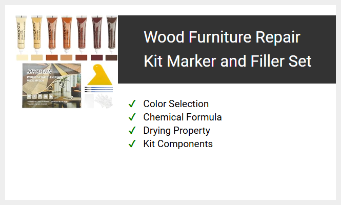 Wood Furniture Repair Kit Marker and Filler Set