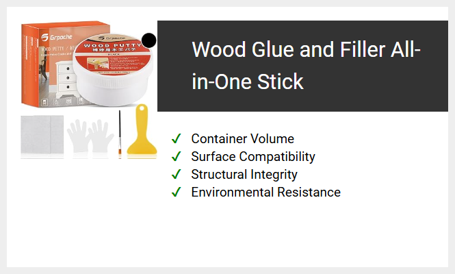 Wood Glue and Filler All-in-One Stick