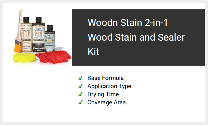 Woodn Stain 2-in-1 Wood Stain and Sealer Kit
